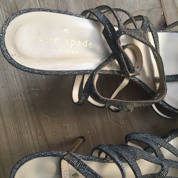 Metallic Kate Spade New York scrappy high heels - Picture 4 of 6